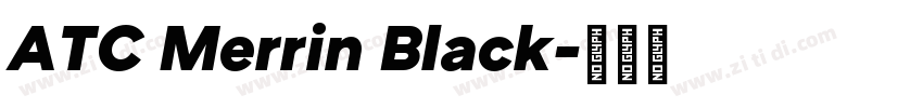 ATC Merrin Black字体转换